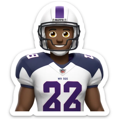 Football player Washington  sticker