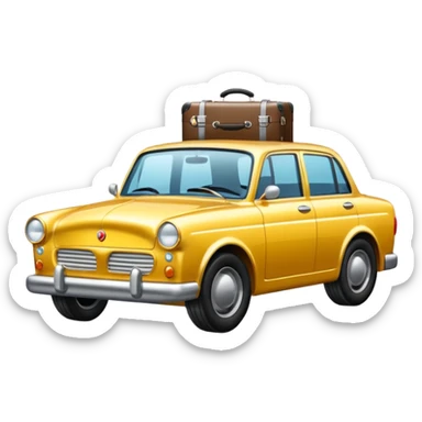 hotel luggage car sticker