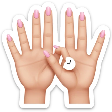 deux mains qui font un Z avec leurs deux doigts sticker
