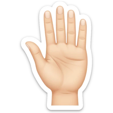 Three-finger salute sticker
