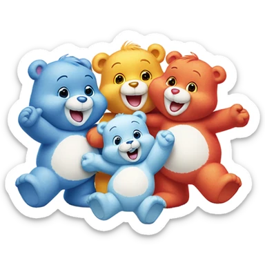 Care bear hug sticker