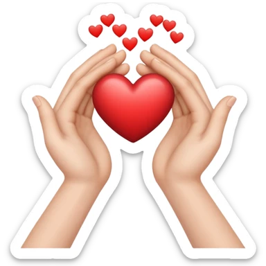 heart hands  sticker