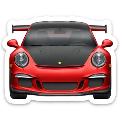 Red Porsche 911 GT 3 sticker