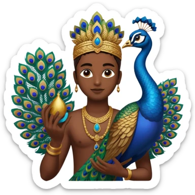 MuruganAnd murugan  vel and peocock at back vel also with  sticker