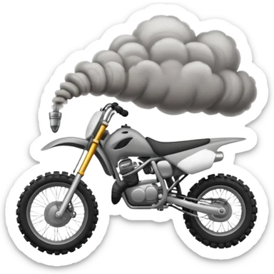 smoke from exhaust dirt bike sticker