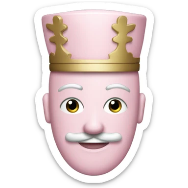 Light pink nutcracker sticker