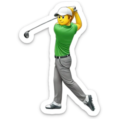 Golf swing sticker