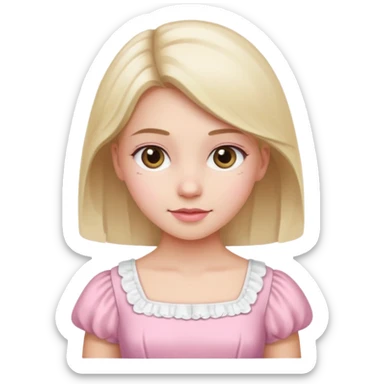 make catholic with very girly pink tones. sticker