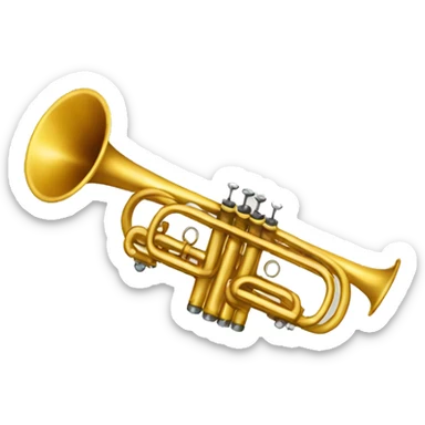 trumpet instrument sticker