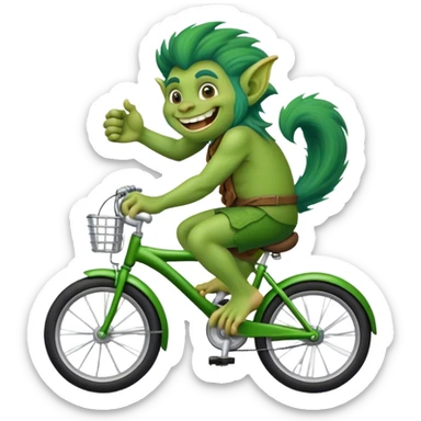 troll with a bike sticker