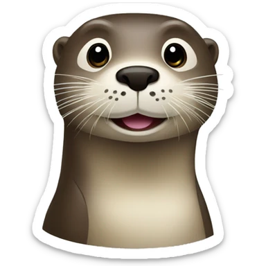 loutre avec caméra sticker