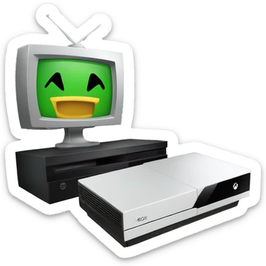 xbox and tv sticker