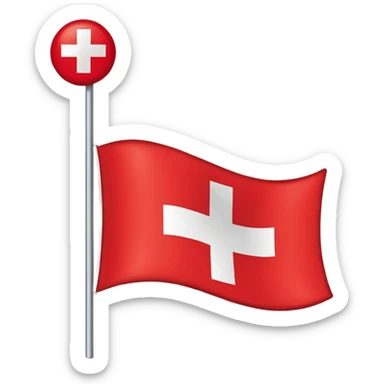Swiss flag sticker
