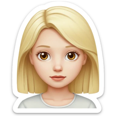 Blonde girl farting sticker