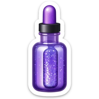 glitter purple remedy sticker