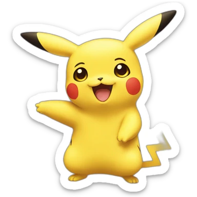 cute-pikachu-wave sticker