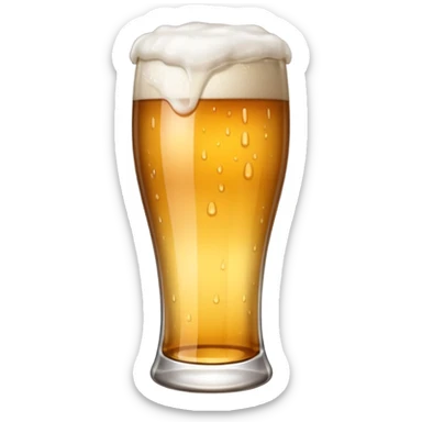 empty beer glass sticker