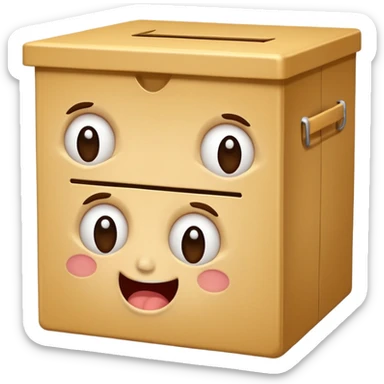gusto ko 'yong ballot box and then may mga facial expression na masaya, malungkot, pagod, inaantok, kinikilig. sticker