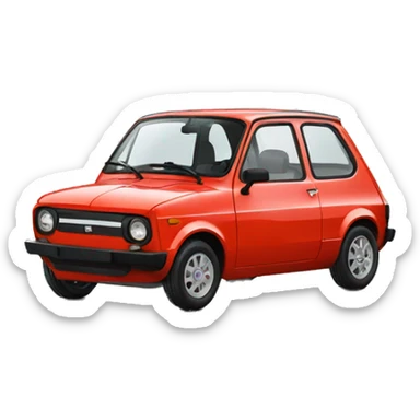 friendly little Fiat 126 sticker