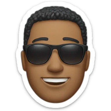 Guy with oakley sunglasses  sticker