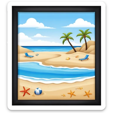 Beach sticker