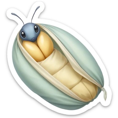 Butterfly in cocoon sticker