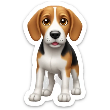 Beagle dog sticker