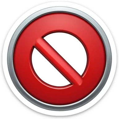 Símbolo De proibido ter buraco sticker