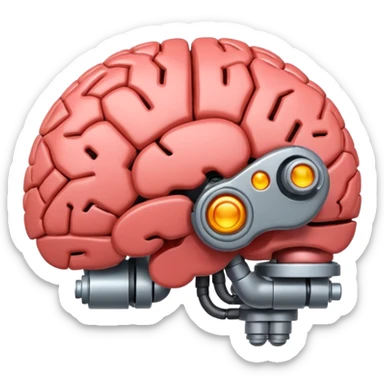 robotic brain sticker