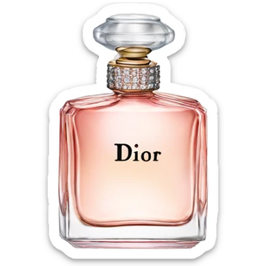 dior perfume bottle  sticker