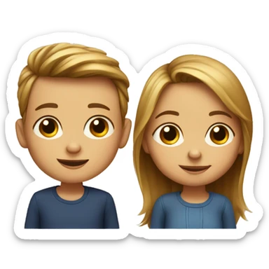 daughter 5 years old and son 5 months old sticker