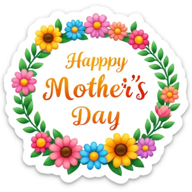 Happy mother day sign sticker