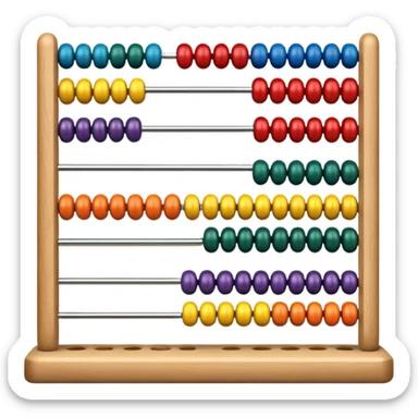 abacus design very different styles. sticker