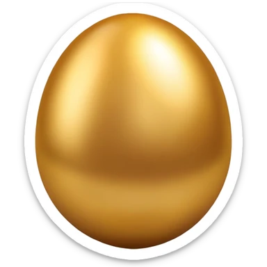 golden easter egg sticker