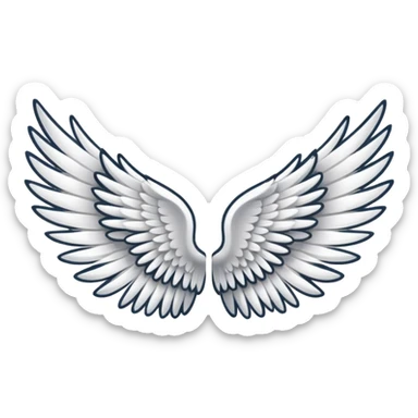 Wings both Left and right side sticker
