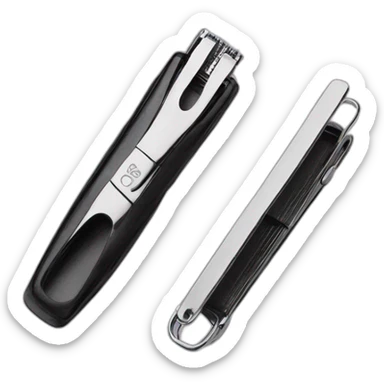 black colored Manicure Set Nail Clippers sticker