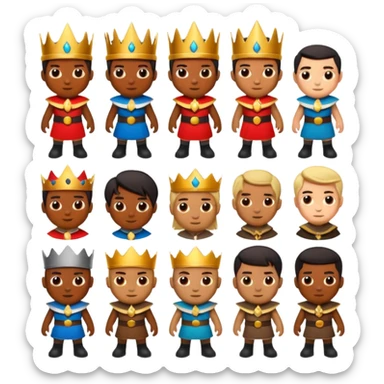 Characters based off of Kingshot the mobile game. sticker