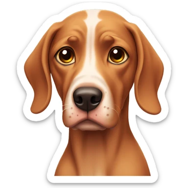 viszla dog sad sticker