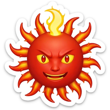 Devil fruit from one piece (sun god nika) sticker