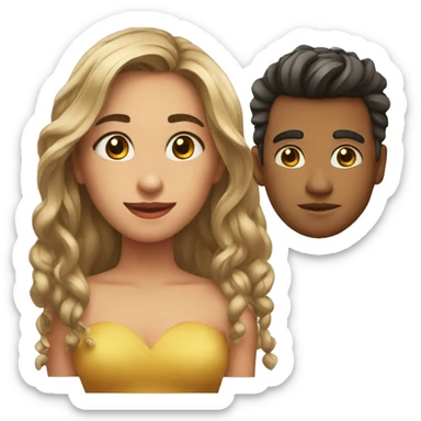 Cara de enamorado  sticker