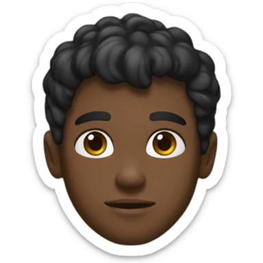 Garçon noir de peau qui tombe sticker