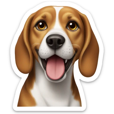 Beagle happy sticker