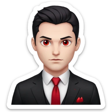 Lucifer half body sticker