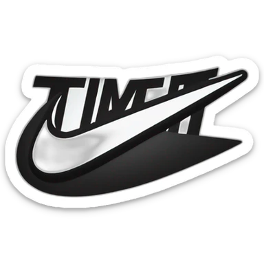 Nike logo with just do it sticker