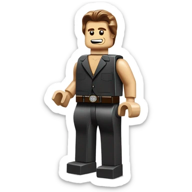 Arnold Schwarzenegger lego full body sticker