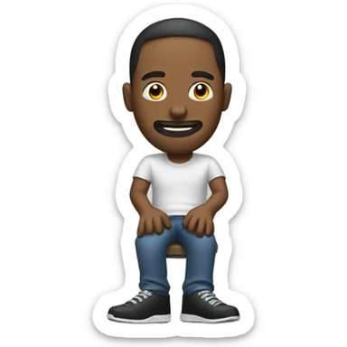 man playing  xbox sticker