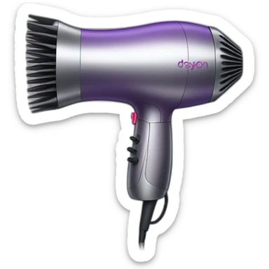 Dyson hairdryer sticker
