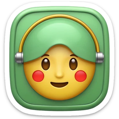 make the alarm sign in light green color emoji sticker