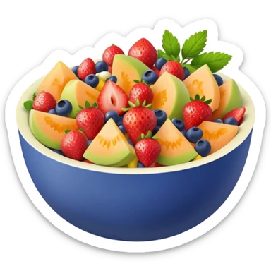 bowl of fruit salad























 sticker