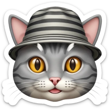 Cat in the hat sticker